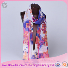 Wholesale custom printed digital habotai silk scarf scarves